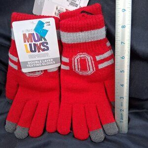 Muk Luks game day double texting gloves ohio state
